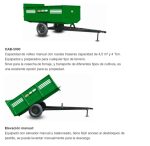 CARRETA AGRÍCOLA CAB 5000 DE VOLTEO MANUAL. 4 TON - Imagen 4