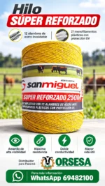 Polywire - Hilo electroplástico reforzado 12 alambres Rollo 250 metros. - Imagen 3
