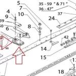 SOPORTE APRIETA CUCHILLAS DUPLEX CENTRAL   Cod.: 59258715