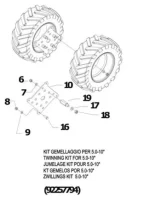 Pareja de placas unión para ruedas gemelas 5.0-10 - Cod.: 92257794 - Imagen 2