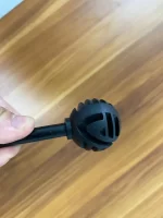 Poste / varilla de fibra de vidrio con aisladores ajustables para alambre y cinta - Altura total 110 cm. - Imagen 6