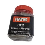 Hayes Crimps pote de 100 apara alambre  cal BWG 16 y 12.5 - Imagen 3