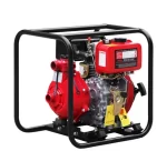 Bomba de agua Alta pres. Salida 3" y 3" entrada. 13 HP Diesel. Arranque Manual. Marca Hi Earns